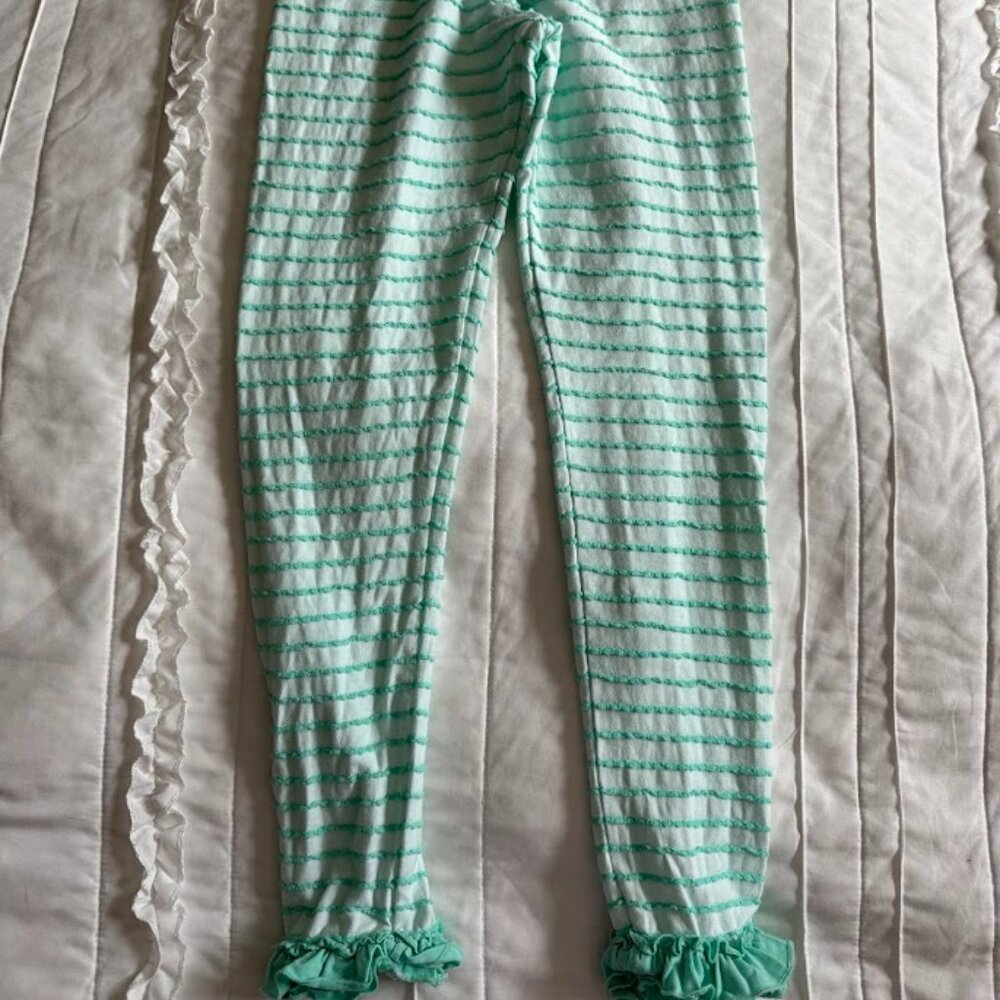 Matilda Jane Clothing Girls Skipping Along Ruffle Legging Size 12